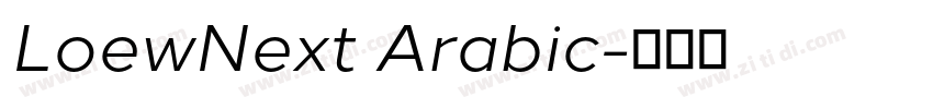 LoewNext Arabic字体转换